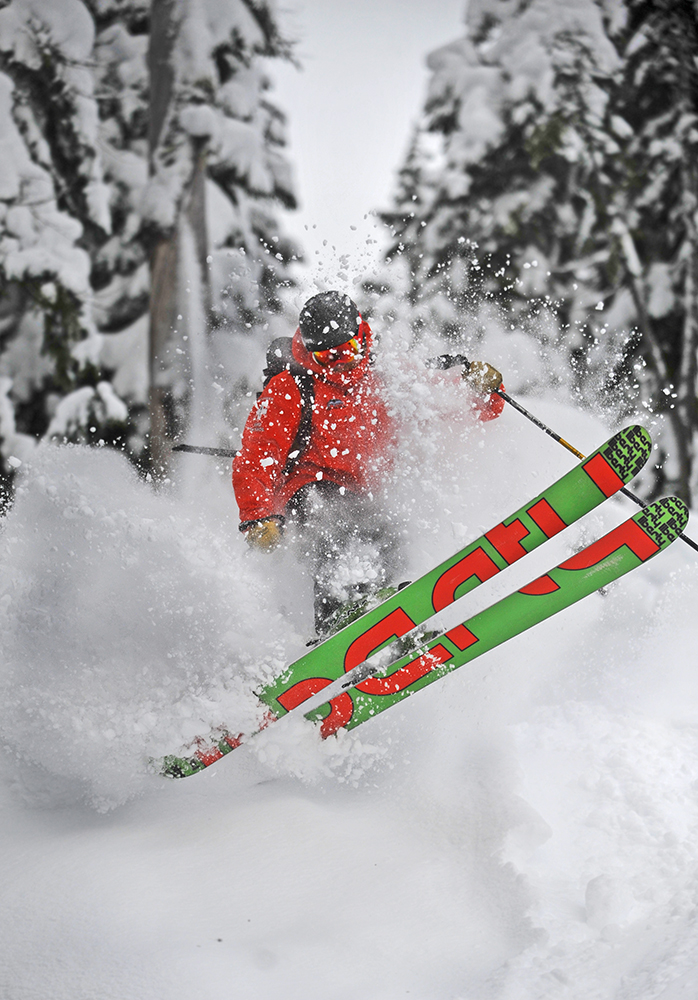 Mount Baker ski patrolman Eric Nord skis through powder and trees on Thursday, Dec. 13, 2012 at Mount Baker Ski Area. This is Nord’s second year on the ski patrol at Mount Baker. The ski area is experiencing one of the best starts to a season in recent years, operations manager Gwyn Howat said.